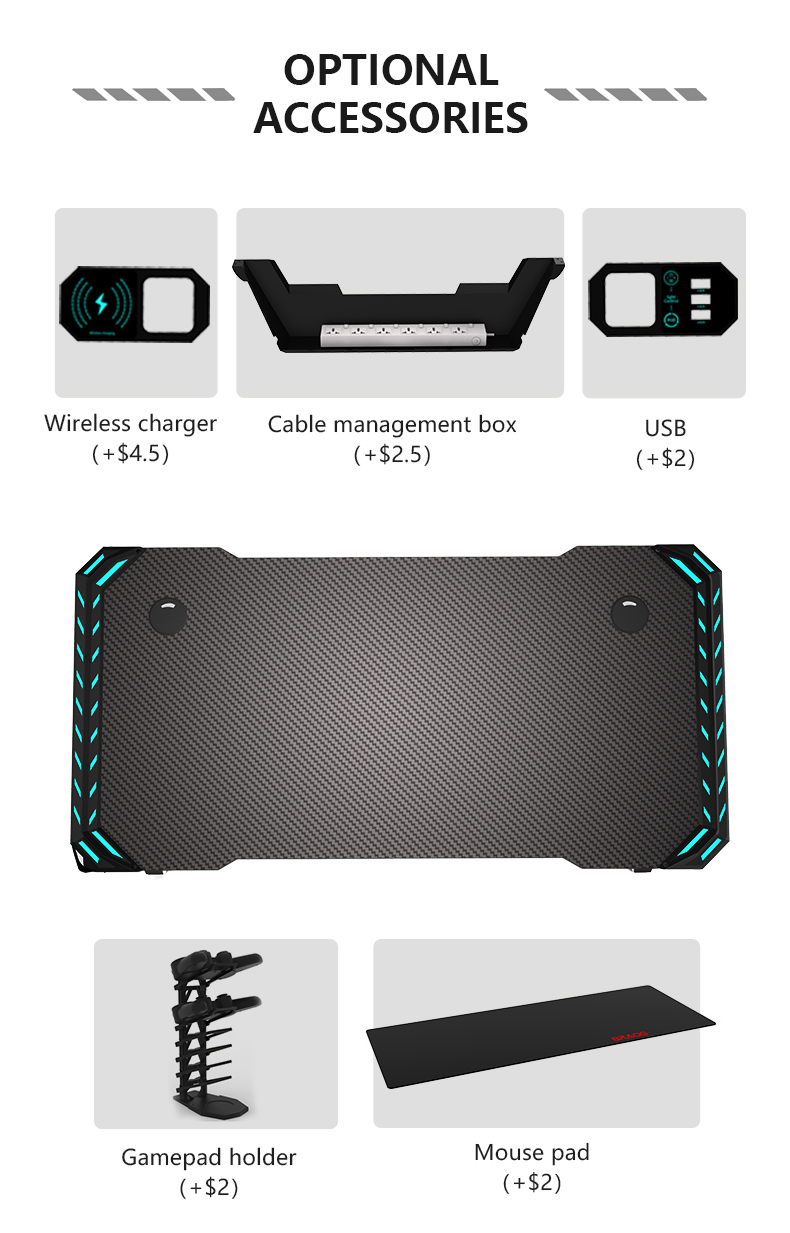 T Shaped Eco-friendly Ergonomic Design Office Gaming Desk T1-C T-förmiger, umweltfreundlicher, ergonomisch gestalteter Büro-Gaming-Schreibtisch T1-C