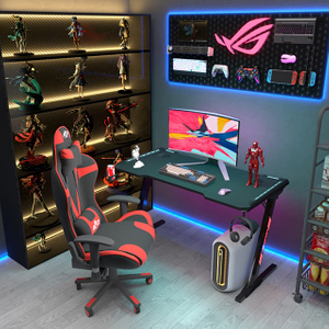 Z-förmiger, umweltfreundlicher 100/120/140 cm Gaming-Schreibtisch für das Büro Z2-7