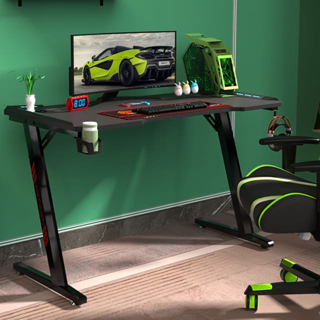Z-förmiger, umweltfreundlicher 100/120/140 cm Gaming-Schreibtisch für das Büro Z2-7