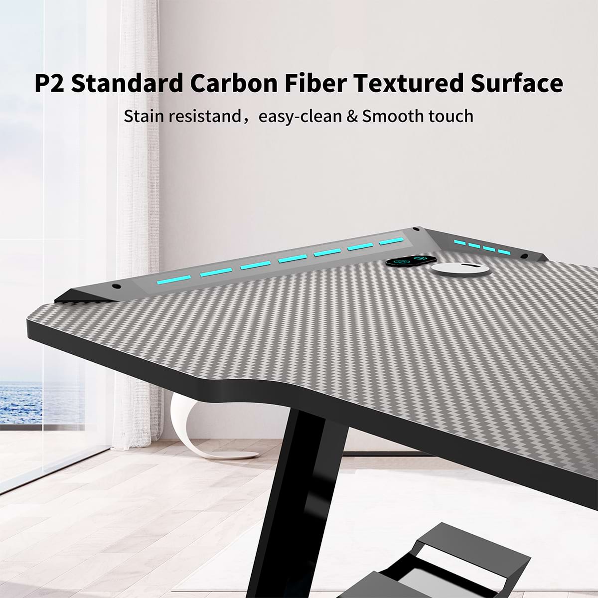 Z-f&ouml;rmiger, umweltfreundlicher 100/120/140 cm Gaming-Schreibtisch f&uuml;r das B&uuml;ro Z2-7