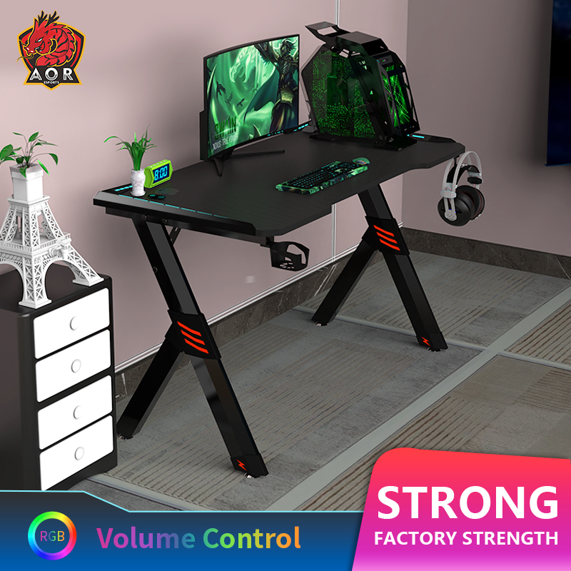  Umweltfreundliche Spanplatten-Gaming-Schreibtisch der Güteklasse P2 für Zuhause und Büro R2-7