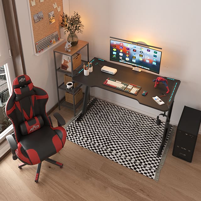 Z-förmiger, umweltfreundlicher 100/120/140 cm Gaming-Schreibtisch für das Büro Z2-7