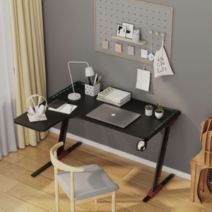 Gaming-Schreibtisch aus Spanplatten der Güteklasse P2 mit ergonomischem Design für Büro L1-7