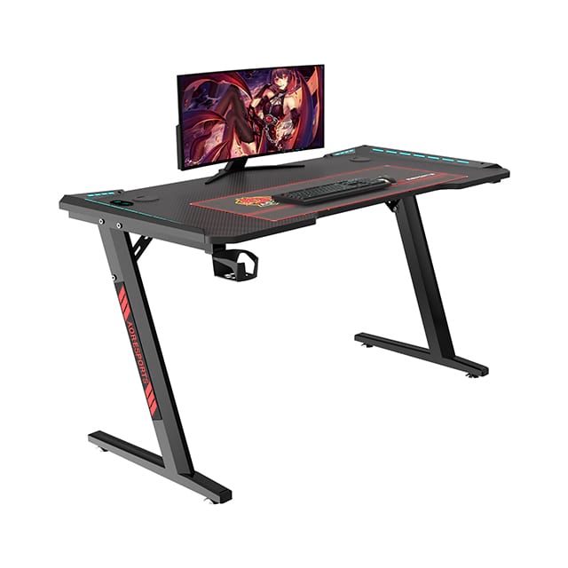 Z-förmiger, umweltfreundlicher 100/120/140 cm Gaming-Schreibtisch für das Büro Z2-7