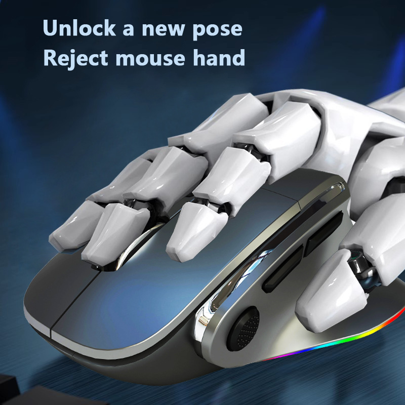 2,4 g kabellose Maus mit Dual-Modus, kabelgebunden, kabellose Pferdelicht-Lade-Gaming-Maus