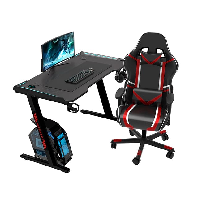 Z-förmiger, umweltfreundlicher 100/120/140 cm Gaming-Schreibtisch für das Büro Z2-7