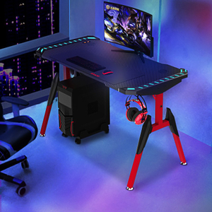 T-förmiger, umweltfreundlicher, ergonomisch gestalteter Büro-Gaming-Schreibtisch T1-C